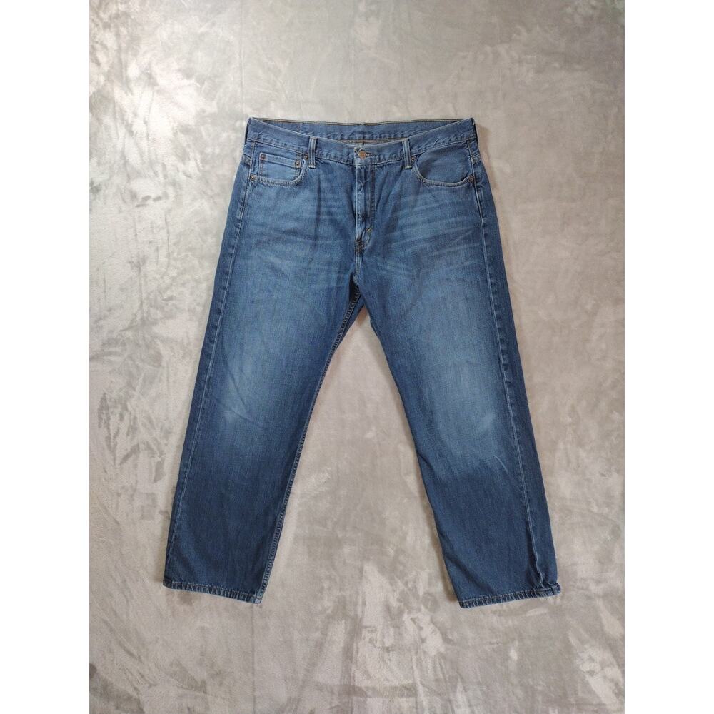 Levis 569 Jeans Mens 36x30 Loose Fit Straight Leg Dk Wash Western Cowboy Casual